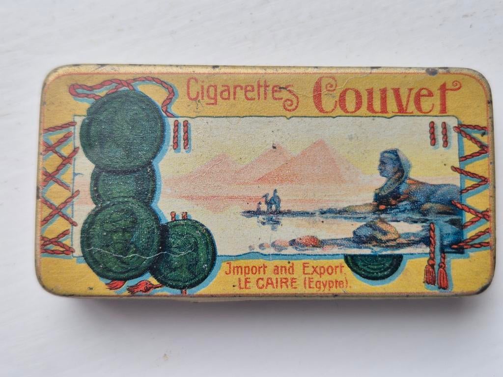 Couvet Egypte Cigarettes blikje, Ophalen of Verzenden, Gebruikt, Overige