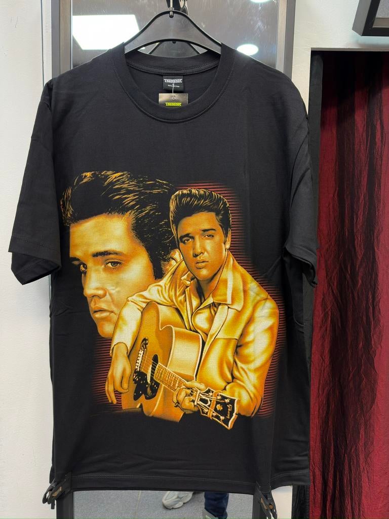 Elvis t-shirt maat L glow in the dark, Ophalen of Verzenden, Zo goed als nieuw, Maat 56/58 (XL), Zwart