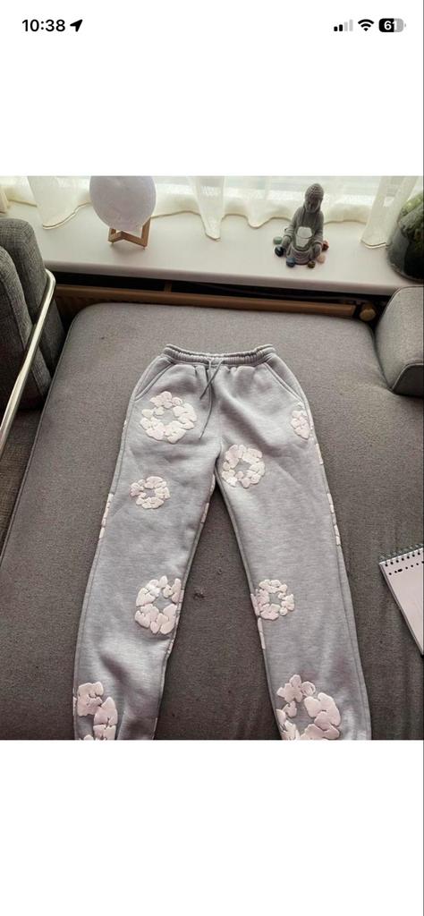 Denim Tears Cloud Print Joggingbroek - Grijs, Kleding | Dames, Zo goed als nieuw, Ophalen, Maat 38/40 (M), Grijs