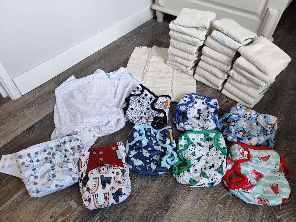 Wasbare Luiers (merken TotsBots, HappyFlute, XKKO), Ophalen of Verzenden