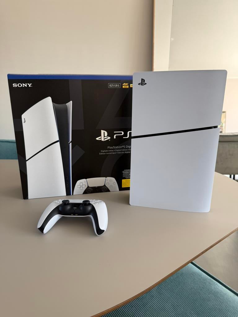 Playstation 5 slim digital edition, Spelcomputers en Games, Spelcomputers | Sony PlayStation 5, Zo goed als nieuw, Ophalen