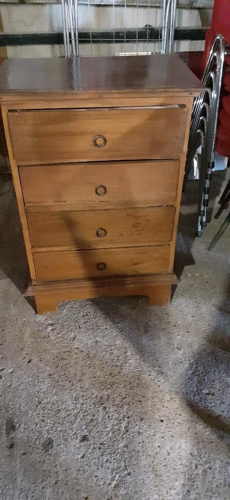 Lade en Buik Kastje en 2 Oude nacht Kastjes, Ophalen, 1 of 2 laden, 50 tot 100 cm, Minder dan 100 cm