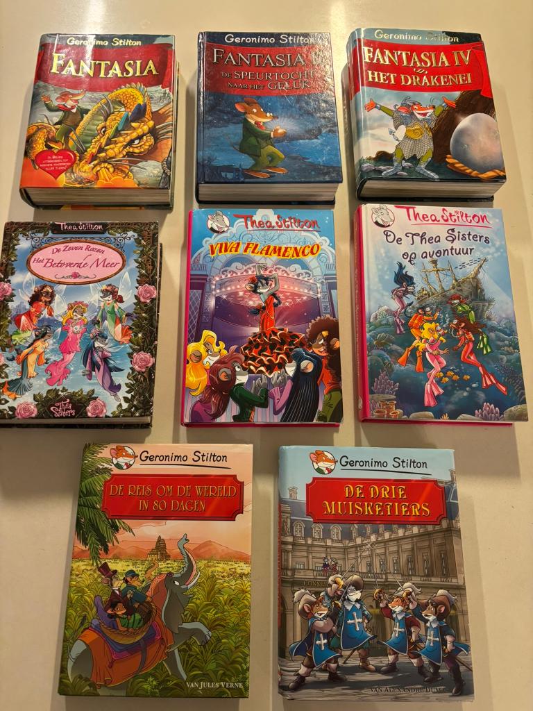 Geronimo stilton/thea stilton avi boeken - 8 diverse titels!, Boeken, Ophalen of Verzenden, Zo goed als nieuw, Geronimo Stilton