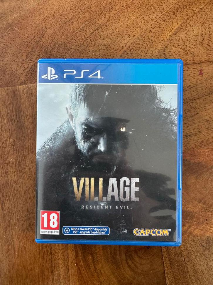 Resident Evil Village PS4 (met gratis PS5 upgrade), Spelcomputers en Games, Games | Sony PlayStation 4, Zo goed als nieuw, Avontuur en Actie