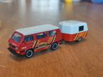 Majorette VW T3 + Eriba Puck Caravan, Ophalen of Verzenden, Auto