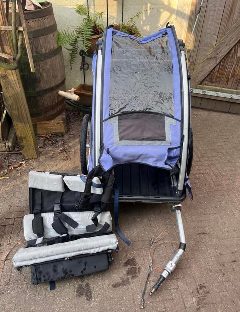 Nordicab fietsbuggy zonder voorwiel en aansluiting, Ophalen of Verzenden, Gebruikt, Kinderkar