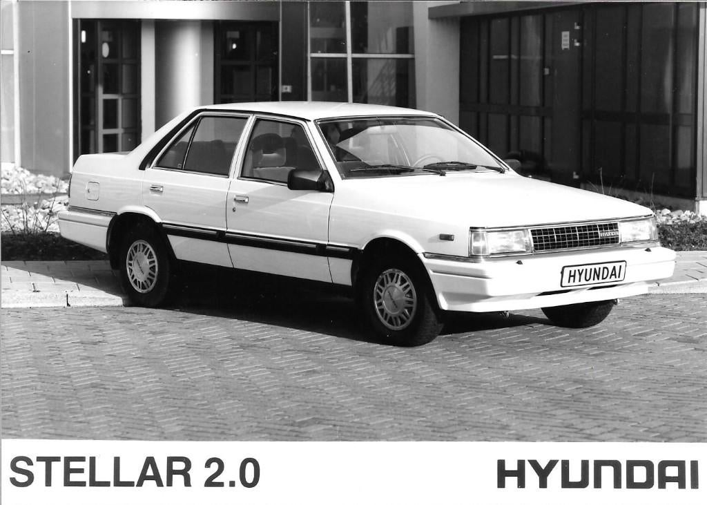 4 persfoto's Hyundai Stellar, 1988, Ophalen of Verzenden, Nieuw, Overige merken