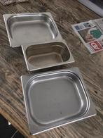 RVS bakken catering vitrine horeca 26,5x32,5x6 cm, Ophalen of Verzenden, Zo goed als nieuw, Rvs