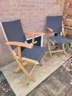 6 Triniti tuinstoelen| in goede staat |met of zonder leuning, Tuin en Terras, Ophalen, Gebruikt, Hout, Inklapbaar
