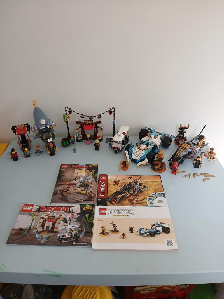 4 Lego Ninjago sets (14 minifiguren), Kinderen en Baby's, Speelgoed | Duplo en Lego, Gebruikt, Lego, Ophalen of Verzenden, Inclusief minifiguren
