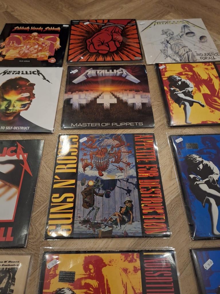 Grote collectie rock en metal vinyl platen cassettebandje, Ophalen of Verzenden, Gebruikt