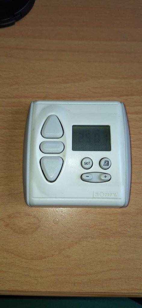 somphy chronis rts regelunit buitenverlichting of rolluiken, Doe-het-zelf en Verbouw, Rolluiken, Gebruikt, Minder dan 100 cm, Wit