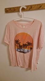 H&M Roze Tropical Shirt Maat XL, H&M, Maat 46/48 (XL) of groter, Ophalen of Verzenden, Korte mouw