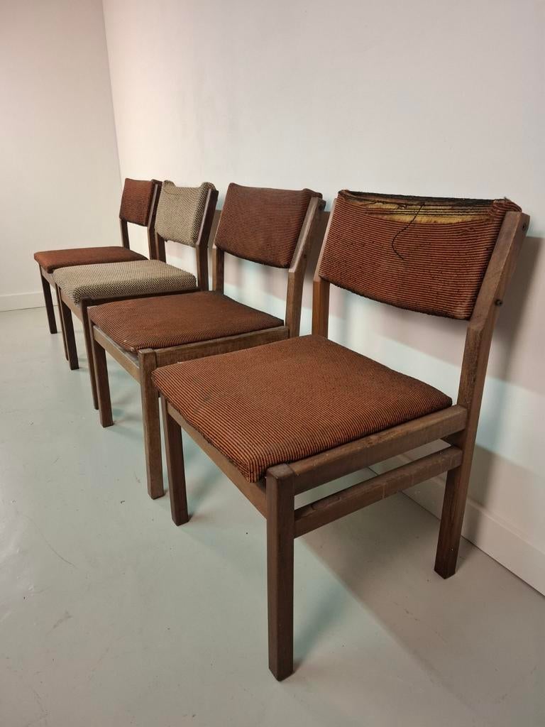 4 x vintage stoelen Pastoe sa07 Cees Braakman project, Huis en Inrichting, Stoelen, Ophalen, Gebruikt
