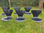 6 Fritz Hansen vlinderstoelen, Huis en Inrichting, Stoelen, Ophalen, Gebruikt, Zwart