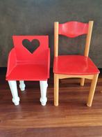   2 houten kinderstoeltjes, Kinderen en Baby's, Ophalen, Gebruikt, Meegroeistoel