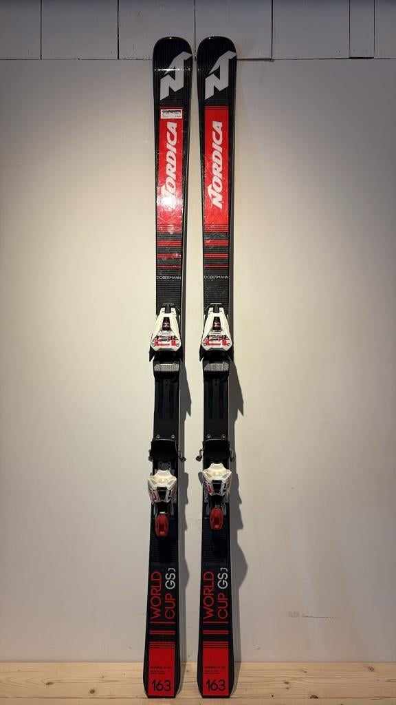 Nordica Dobermann WC GS junior 163 + marker race12 binding, Nordica, 160 tot 180 cm, Gebruikt, Ophalen of Verzenden