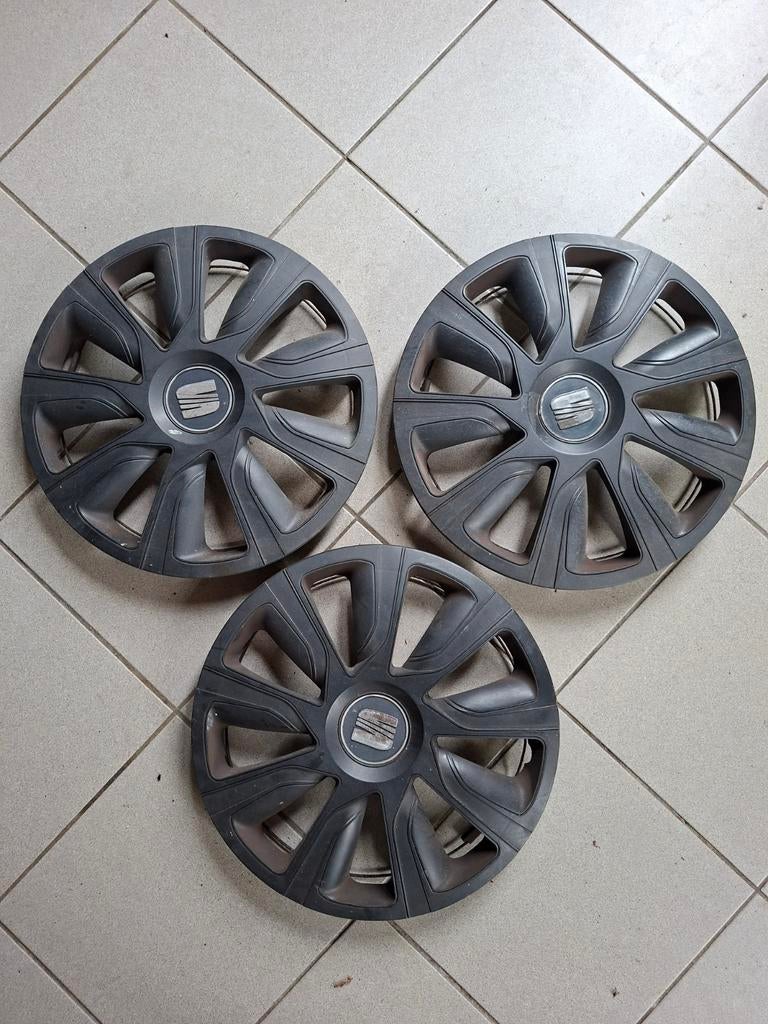 Wieldoppen SEAT - Set van 3, Ophalen of Verzenden, Gebruikt