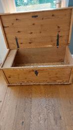 Grenen dekenkist antiek, Huis en Inrichting, Woonaccessoires | Kisten, Ophalen, Gebruikt, 100 tot 150 cm, Minder dan 50 cm