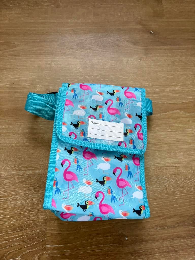 Koeltasje flamingo, Ophalen of Verzenden, Zo goed als nieuw, Koeltas, Koelelement