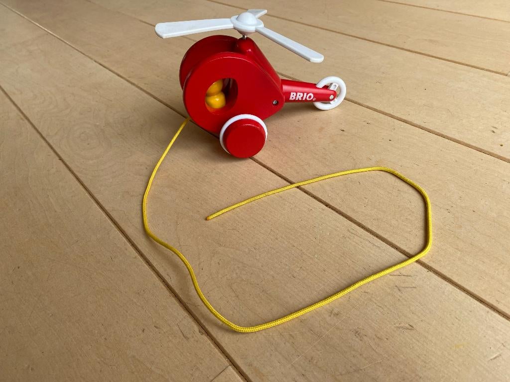 Brio helikopter trekfiguur, Ophalen of Verzenden, Zo goed als nieuw