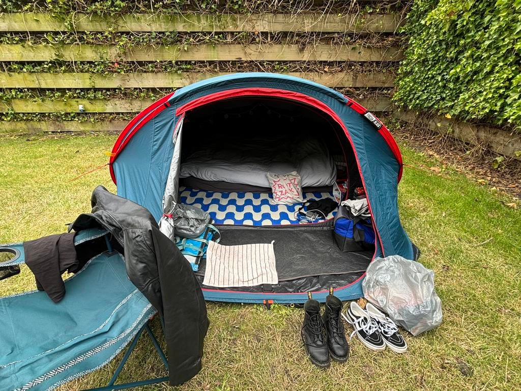 Quechua 2XL Fresh & Black Decathlon tent tweepersoons, Caravans en Kamperen, Tenten, Ophalen, Zo goed als nieuw, Tot en met 3