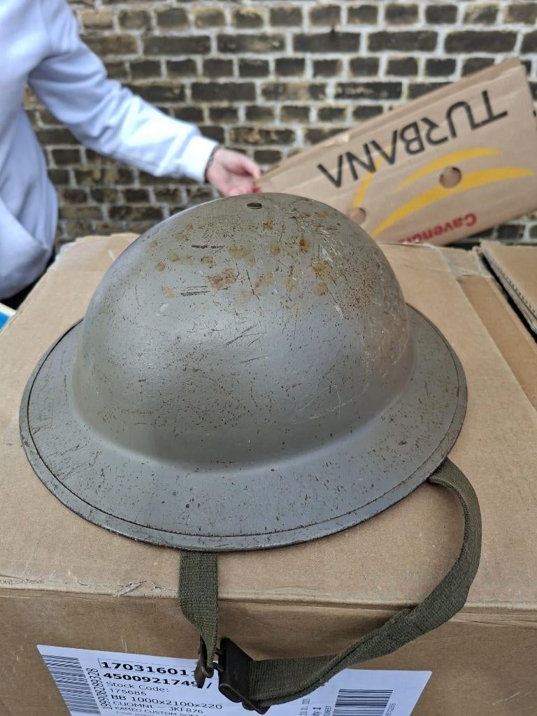 brodie helm, Verzamelen, Militaria | Tweede Wereldoorlog, Ophalen, Nederland, Helm of Baret