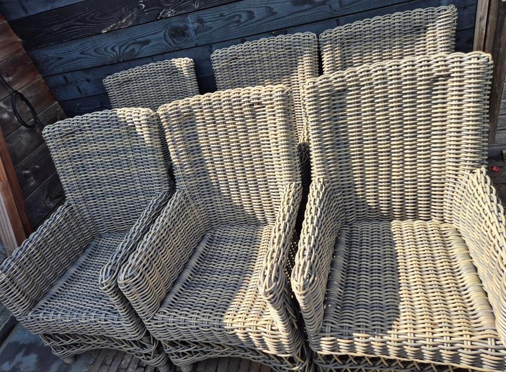 6x Comfortabele rotan stoelen, Boeken, Ophalen, Interieur en Design