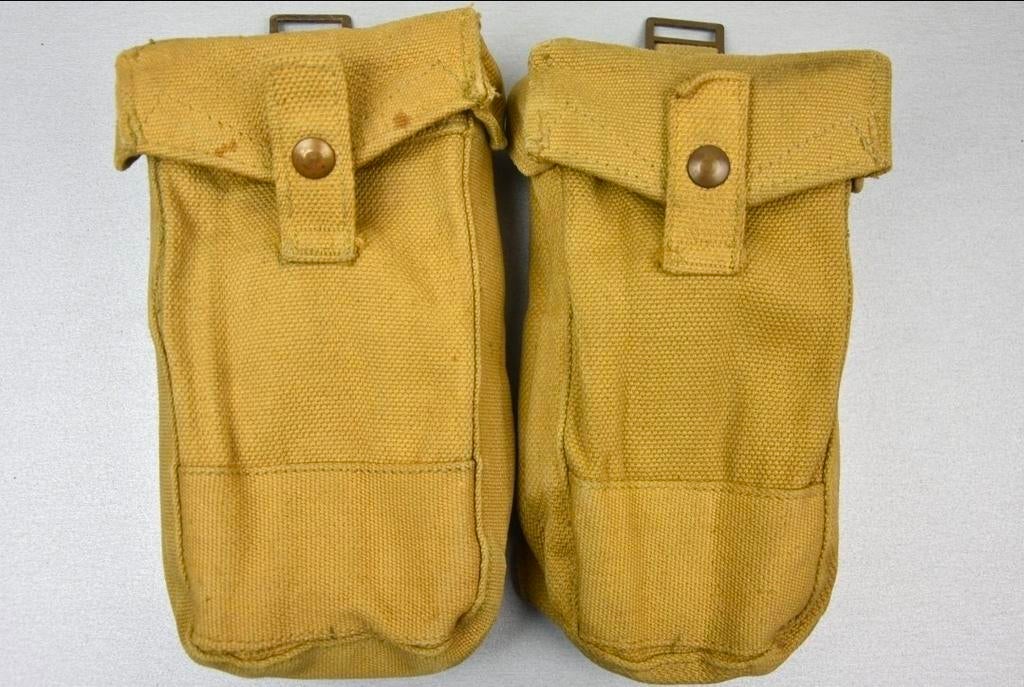 Webbing Munitietassen WOII Z.L.& T. Ltd 1941, Ophalen of Verzenden, Nederland