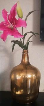 XL vaas met kunstbloem ZGAN, Overige kleuren, Ophalen of Verzenden, Minder dan 50 cm, Glas