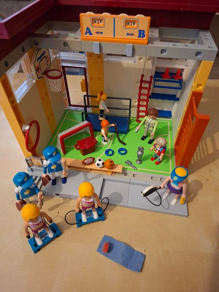 Playmobil gymzaal voor bij school, Kinderen en Baby's, Speelgoed | Playmobil, Ophalen, Zo goed als nieuw, Complete set