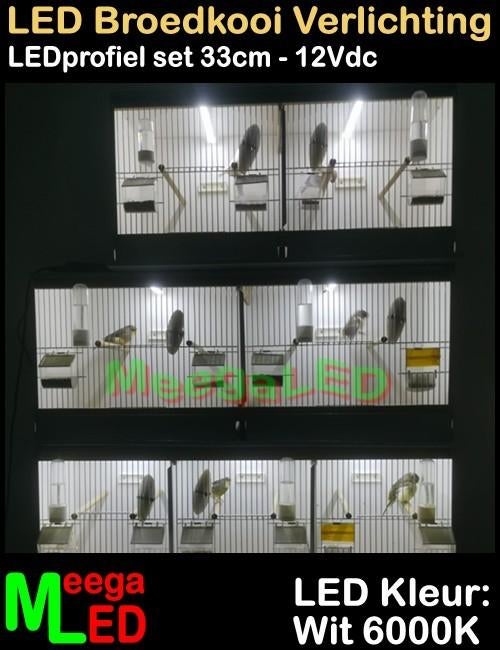 LED verlichting SET 5x 33cm Broedkooi Kweekkooi Vogelkooi, Dieren en Toebehoren, Vogels | Hokken en Kooien, Ophalen of Verzenden