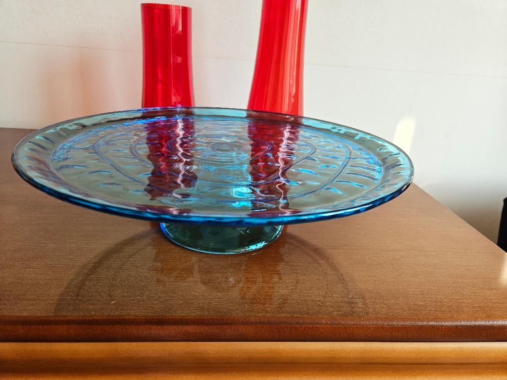 Taartplateau Blauw, Ophalen, Nieuw