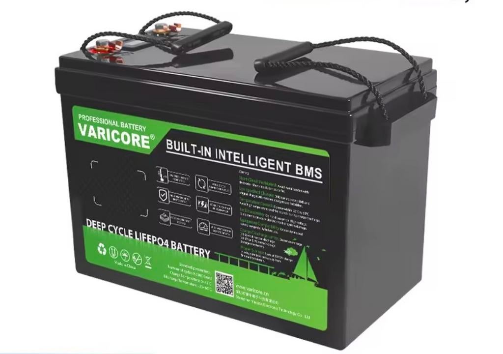 Batterij Met Oplader LiFePO4 12V 200Ah Accu - Nieuw, Verzenden, Nieuw, Universele onderdelen