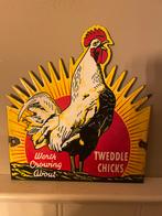 Tweddle Chicks emaille bord - Vintage kip reclame, Antiek en Kunst, Antiek | Emaille, Ophalen of Verzenden