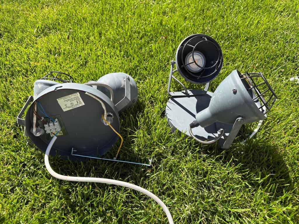 Industriele wandlampen, Huis en Inrichting, Lampen | Wandlampen, Ophalen of Verzenden, Zo goed als nieuw, Metaal, Industriele look