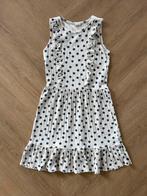Zomerjurkje met stippen en ruches maat 146, Verzenden, Zo goed als nieuw, Meisje, Jurk of Rok