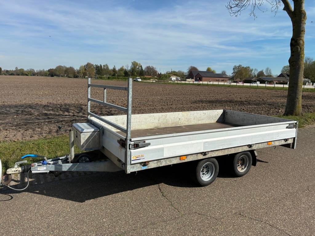 Plateauwagen Hapert 3,3x1,8, Auto diversen, Aanhangers en Bagagewagens, Gebruikt, Ophalen