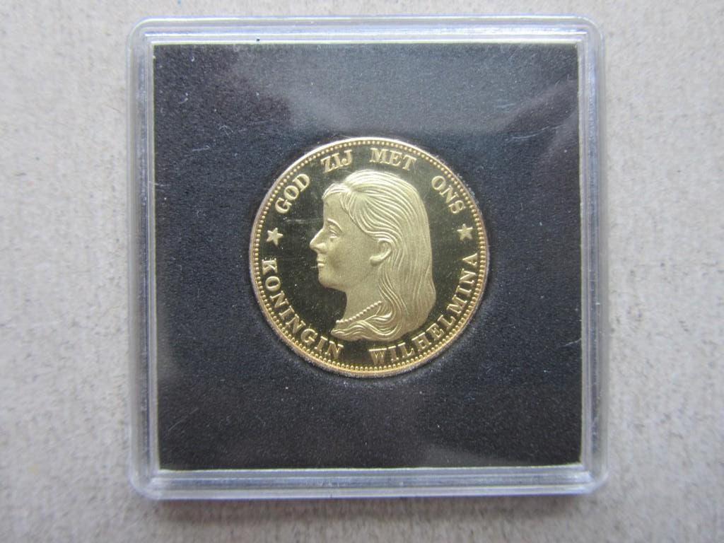 Replica munt 10 Gulden Wilhelmina 1892, Verzenden, Overige materialen, Nederland