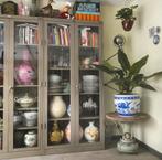 MEWAF vintage laboratorium kast metaal - 3 stuks, Ophalen, 50 tot 100 cm, Glas, 150 tot 200 cm