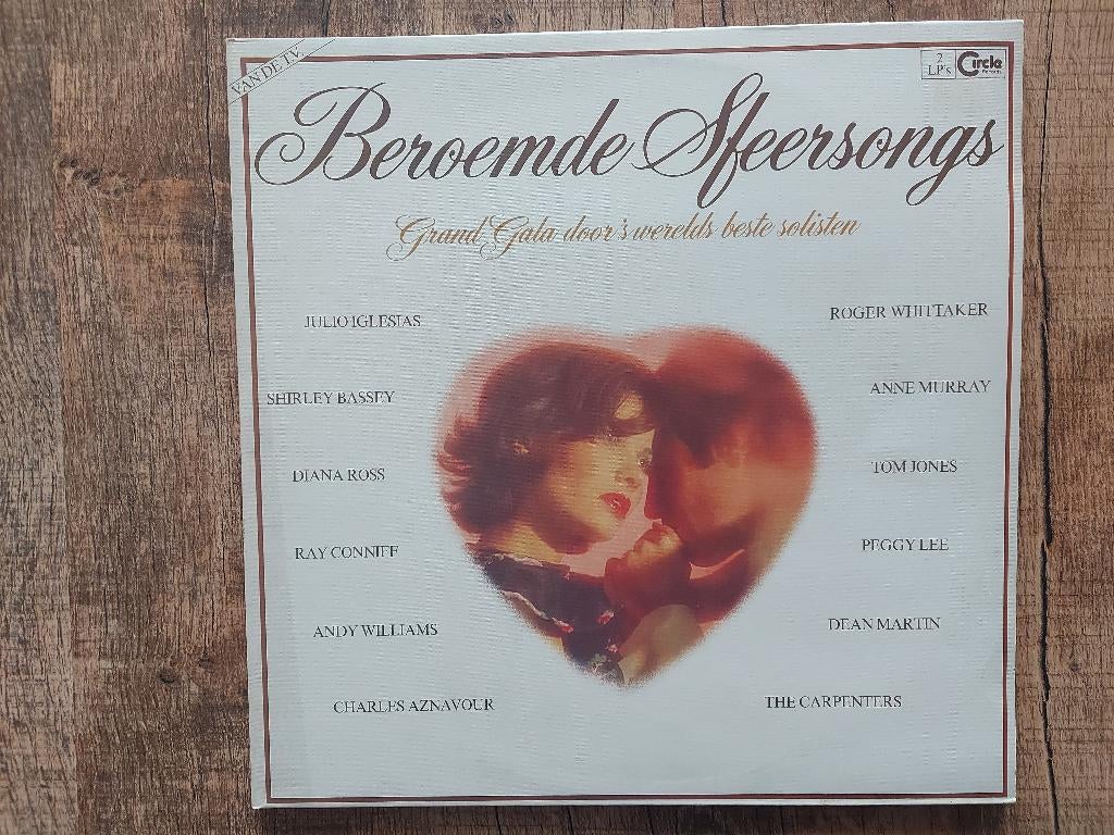 Dubbellp Beroemde sfeersongs / Various artists (1979), Cd's en Dvd's, Vinyl | Verzamelalbums, Inclusief binnenhoes, Gebruikt, Ophalen of Verzenden