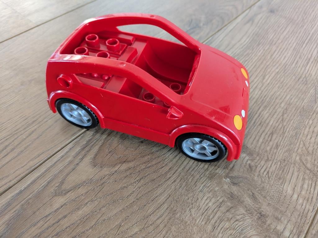 Lego Duplo rode race auto, Ophalen of Verzenden, Zo goed als nieuw, Duplo