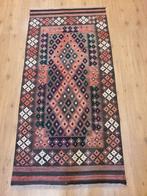 Handgeweven oosterse wollen kelim 198x97, Info@SlatsAntiek.nl, Vof Slats Antiek, 150 tot 200 cm, Rechthoekig