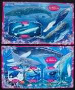 - 648 - 2 Blokken met Walvissen 2., Verzenden, Gestempeld, Dier of Natuur
