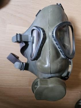 Mooie vintage rubberen gasmasker in zeer goede staat..., Verzamelen, Ophalen of Verzenden, Landmacht, Nederland, Overige typen
