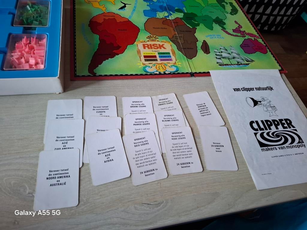 Risk Bordspel - Het Wereldspel van Grote Klasse (Clipper), Hobby en Vrije tijd, Gebruikt, Clipper, Vijf spelers of meer, Ophalen of Verzenden