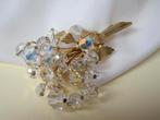 Broche  bloemen boeket/aurora kristal kralen, Met kristal, Overige materialen, Overige kleuren, Verzenden