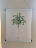 Schoolplaat palmboom canvas wanddecoratie, Ophalen of Verzenden