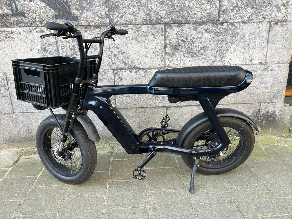 Stoer FatBike Urban X, donkerblauw, Gebruikt, 59 cm of meer, 50 km per accu of meer, Ophalen