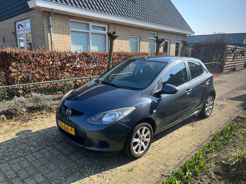 Mazda 2 1.3 55KW 5DRS 2008 Antraciet, Auto's, Mazda, Particulier, ABS, Airbags, Airconditioning, Bluetooth, Cruise Control, Elektrische buitenspiegels